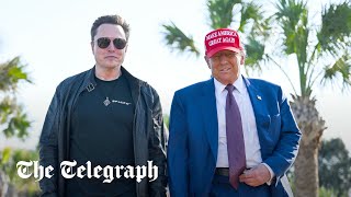 In full Trump watches SpaceXs Starship launch with Elon Musk [upl. by Amelita]