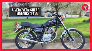 Suzuki GN 125 REVIEW Test drive of a motorcycle  overhauling thunder 125  Mini café racer reveal [upl. by Akahc]