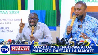 LIVEWAZIRI MCHENGERWA ATOA MAAGIZO MAKALI DAFTARI LA MAKAZI KIBAMBA APOKEA VITISHO VYA CHADEMA [upl. by Hecker]