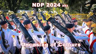 National Day Parade 2024  Uncasing of Colours NE3  Singapore [upl. by Cerys]