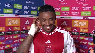 Bergwijn na winst quotNa alles van vorige week is dit een heerlijk gevoel  Ajax 21 Twente ajatwe [upl. by Anama308]