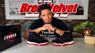 Jordan 11 Bred Velvet  Review amp On Feet [upl. by Margaretha217]