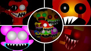 CURSED SUSSY SCHOOL GROUNDS 80 😈 Double REBORN  7 Mascot Horror Game ALL Bosses amp Jumpscares [upl. by Latin59]