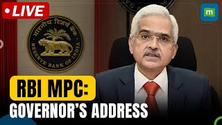 RBI MPC Live  Repo Rate Remains Unchanged amp Steady at 65  Governor Shaktikanta Das Speech [upl. by Nazus]