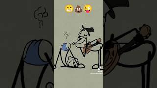 Comedy cartoon  pad💩music and funny😆cartoon shorts funny [upl. by Vookles]