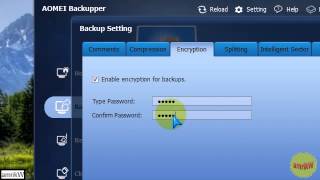 AOMEI Backupper Free  System Backup with encryption [upl. by Ahsiram]