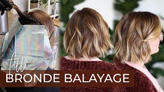 Fall Bronde Balayage  How to do this Fall Hair Color Trend with my Foilayage Technique [upl. by Yelah115]