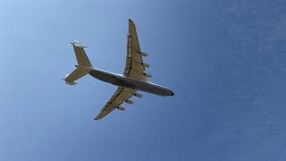 An225 Mriya takeoff at GML 24082021 [upl. by Yelsgnik490]