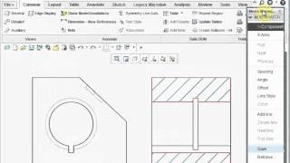 Creating a Section view  PTC Creo [upl. by Pansir]