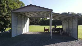 Heritage Steel  Residential Carport with LeanTo [upl. by Kaczer]