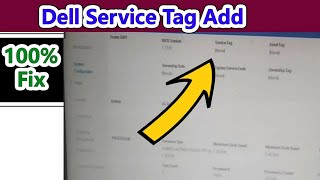 Dell Service Tag Setup Service Tag Installer Fix Service Tag Blank Dell Service Tag Checker [upl. by Cram]