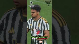 WESTON McKENNIE SCORES Juventus vs PSV Eindhoven [upl. by Lemor]