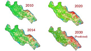 Prediction of Land UseLand Cover Change using QGIS and ArcGIS 201020202030 [upl. by Tugman857]