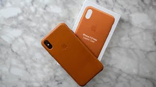 iPhone XS Max Apple Leather Case  Saddle Brown [upl. by Copeland]