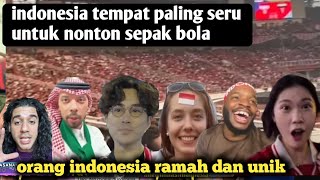 Indonesia Tempat Paling Seru Didunia Untuk Nonton Sepak BolaSuporternya Unik Dan Ramah  Reaction [upl. by Hollander]