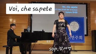 Voi che sapele WAMozart 소프라노 장세연 의사랑음사랑 [upl. by Baudin817]