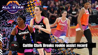 Caitlin Clarks Stunning Assist Record MustSee Moments 👀 WNBA wnbaallstar caitlinclark [upl. by Eolanda]