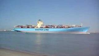 Emma Maersk Arriving Rotterdam Harbour [upl. by Sivolc]