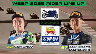 RIDER LINE UP WSBK 2025 and WSSP 2025 update silly season rookie from moto2moto3 WSSP300 [upl. by Neirual]