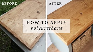 How to Apply Polyurethane to Wood  Easy Guide to Finishing Wood with Polyurethane [upl. by Ojadnama]