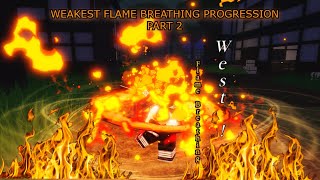 WEAKEST FLAME BREATHING PROGRESSION  Demon Hunter [upl. by Seessel]