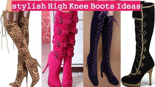 Stylish High knees boots IdeasFancy High knees boots highknees indiandressing winterelegance [upl. by Isak]