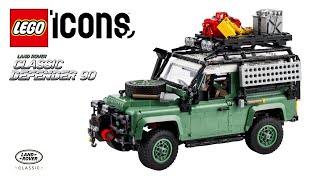 LEGO® ICONS Land Rover Classic Defender 90 10317  Speed build [upl. by Margie]