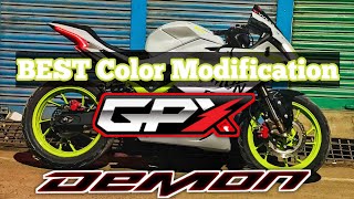 Best Color modification Of GPX Demon 165R 2022 in Bangladesh  Costing Of Modification [upl. by Aineg]