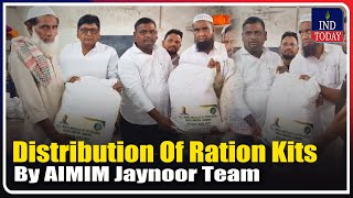 Distribution Of Ration Kits by AIMIM Jaynoor Team  IND Today [upl. by Reichert]