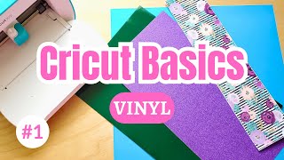 Cricut Basics For Beginners 1  How to Use Adhesive Vinyl [upl. by Elik]