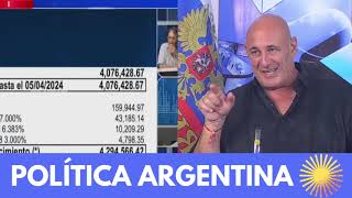 Alejandro Fantino se queja por el precio de la factura de luz y Santiago Cuneo reacciona en vivo [upl. by Wobniar]