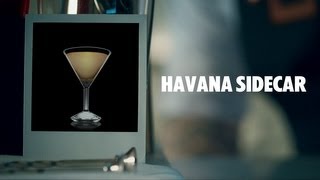 HAVANA SIDECAR DRINK RECIPE  HOW TO MIX [upl. by Tterag]