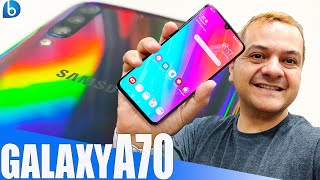 GALAXY A70  TELA E BATERIA ENORMES ANÁLISE  REVIEW [upl. by Mylan]