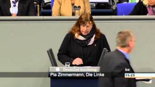 Pia Zimmermann DIE LINKE Über 7 Millionen Beschäftigte von Familienpflegezeit ausgeschlosse [upl. by Adlesirc]