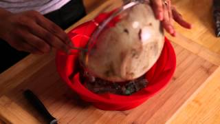 How to Make an Ice Cream Cake Using a Silicone Cake Pan  Ice Cream Cake Recipes [upl. by Arreis]