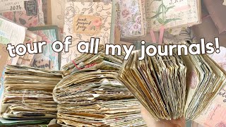 Flip through of my ENTIRE junk journal collection ✨ Ideas for beginners [upl. by Rehpotisrhc789]