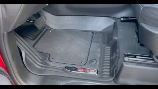 GMC Sierra Premium AllWeather Floor Liners first look review [upl. by Imhsar]