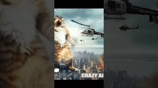 Catzilla Attacks New Yorks Furry Destruction part 3  shorts funny viralvideo cat crazyai [upl. by Nicolis]