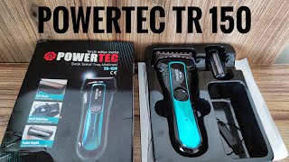 Powertec TR 150 tıraş makinesi canlı denemeli [upl. by Aeirdna174]