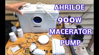 AHRILOE 900W Macerator Pump with 2 Outlets 5 Inlets [upl. by Scharff]