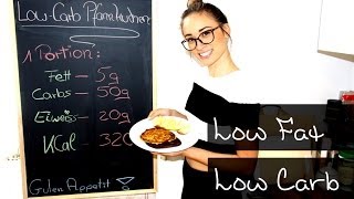 Low Carb Rezept  Pfannkuchen  Gesundes Frühstück  Snack  Abnehmen  Schlank  Fettabbau [upl. by Irrok]