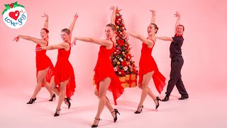 Feliz Navidad Dance Christmas Song with Easy Choreography 💃🕺 [upl. by Ayila]