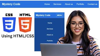 How to Create a Navigation bar using Html and CSS  Website Header Design Using HTML and CSS [upl. by Shermie340]