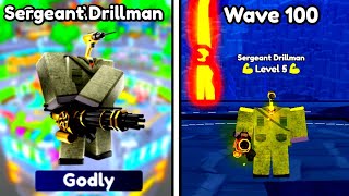 🔥 SERGEANT DRILL MAN VS ENDLESS MODE 🔥  Toilet Tower Defense 🔥🚽 [upl. by Okwu]