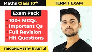 Trigonometry  MCQ Part 2  Class 10 Maths Chapter 8 MCQ 100 Solved  CBSE 202425 [upl. by Lomax]