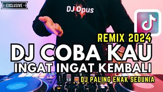 DJ COBA KAU INGAT INGAT KEMBALI REMIX 2024 PALING ENAK SEDUNIA [upl. by Oilejor754]