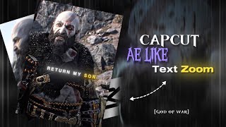 How to Make Ae Like Text on Capcut [upl. by Lliw]