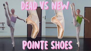 DEAD POINTE SHOES VS NEW POINTE SHOES [upl. by Buffo]