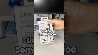 Unboxing sony WIXB400 earphone sony headsetbluetooth tws sonyxb400 [upl. by Powe]