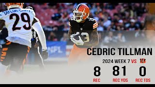 Cedric Tillman  ￼Cleveland Browns  vs Bengals 102024  Highlights [upl. by Kellyann889]